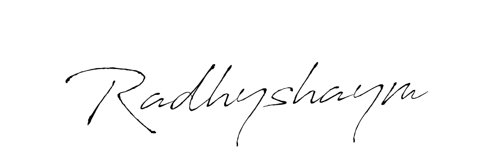 The best way (Antro_Vectra) to make a short signature is to pick only two or three words in your name. The name Radhyshaym include a total of six letters. For converting this name. Radhyshaym signature style 6 images and pictures png