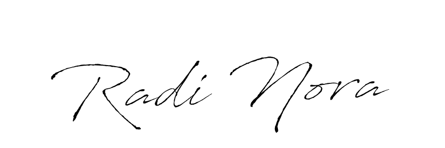 Design your own signature with our free online signature maker. With this signature software, you can create a handwritten (Antro_Vectra) signature for name Radi Nora. Radi Nora signature style 6 images and pictures png