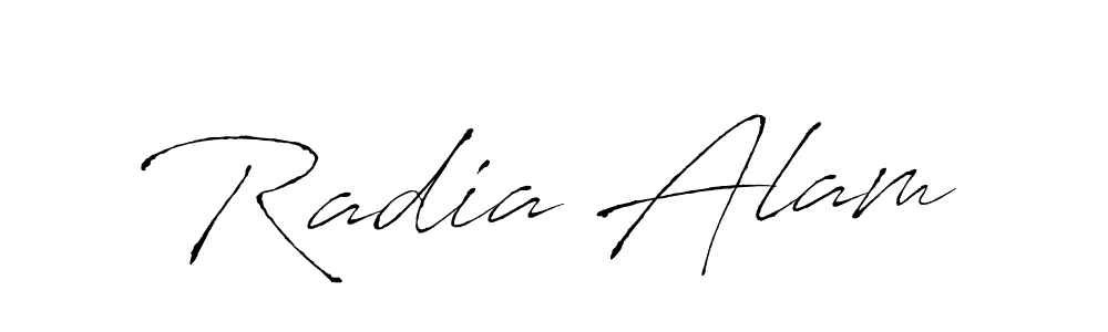 The best way (Antro_Vectra) to make a short signature is to pick only two or three words in your name. The name Radia Alam include a total of six letters. For converting this name. Radia Alam signature style 6 images and pictures png