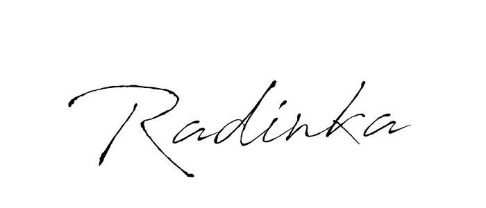 Design your own signature with our free online signature maker. With this signature software, you can create a handwritten (Antro_Vectra) signature for name Radinka. Radinka signature style 6 images and pictures png