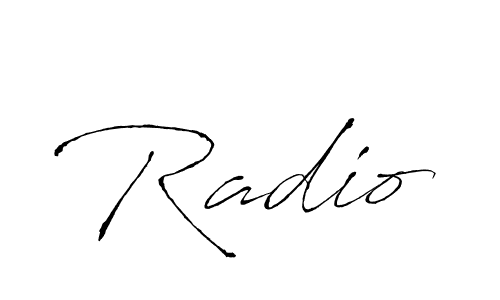 How to make Radio name signature. Use Antro_Vectra style for creating short signs online. This is the latest handwritten sign. Radio signature style 6 images and pictures png
