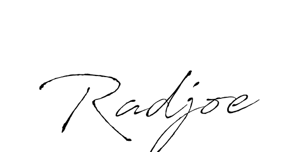 How to make Radjoe signature? Antro_Vectra is a professional autograph style. Create handwritten signature for Radjoe name. Radjoe signature style 6 images and pictures png