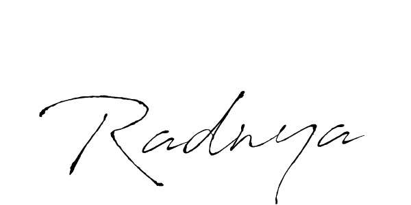 Radnya stylish signature style. Best Handwritten Sign (Antro_Vectra) for my name. Handwritten Signature Collection Ideas for my name Radnya. Radnya signature style 6 images and pictures png