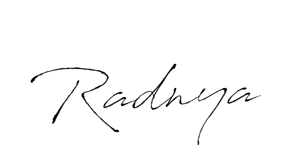 Radnya stylish signature style. Best Handwritten Sign (Antro_Vectra) for my name. Handwritten Signature Collection Ideas for my name Radnya. Radnya signature style 6 images and pictures png