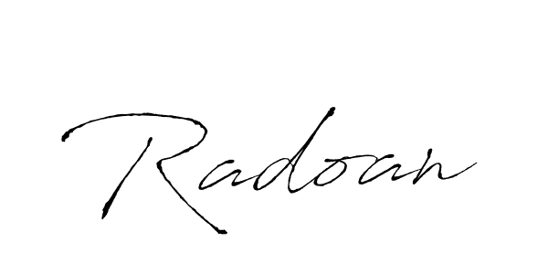 Make a beautiful signature design for name Radoan. With this signature (Antro_Vectra) style, you can create a handwritten signature for free. Radoan signature style 6 images and pictures png