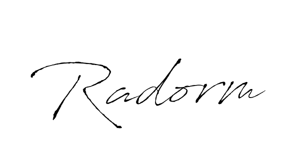 Design your own signature with our free online signature maker. With this signature software, you can create a handwritten (Antro_Vectra) signature for name Radorm. Radorm signature style 6 images and pictures png
