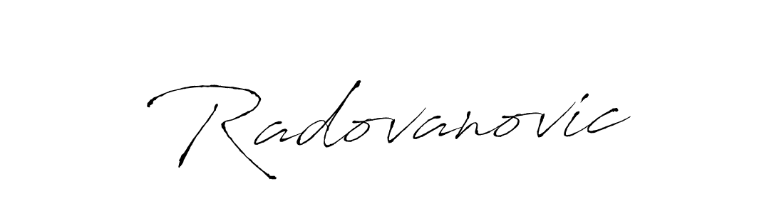 How to make Radovanovic name signature. Use Antro_Vectra style for creating short signs online. This is the latest handwritten sign. Radovanovic signature style 6 images and pictures png
