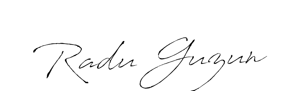 The best way (Antro_Vectra) to make a short signature is to pick only two or three words in your name. The name Radu Guzun include a total of six letters. For converting this name. Radu Guzun signature style 6 images and pictures png