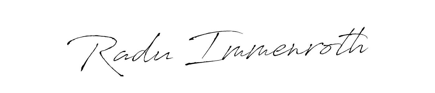 How to Draw Radu Immenroth signature style? Antro_Vectra is a latest design signature styles for name Radu Immenroth. Radu Immenroth signature style 6 images and pictures png
