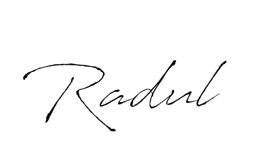 Make a beautiful signature design for name Radul. Use this online signature maker to create a handwritten signature for free. Radul signature style 6 images and pictures png