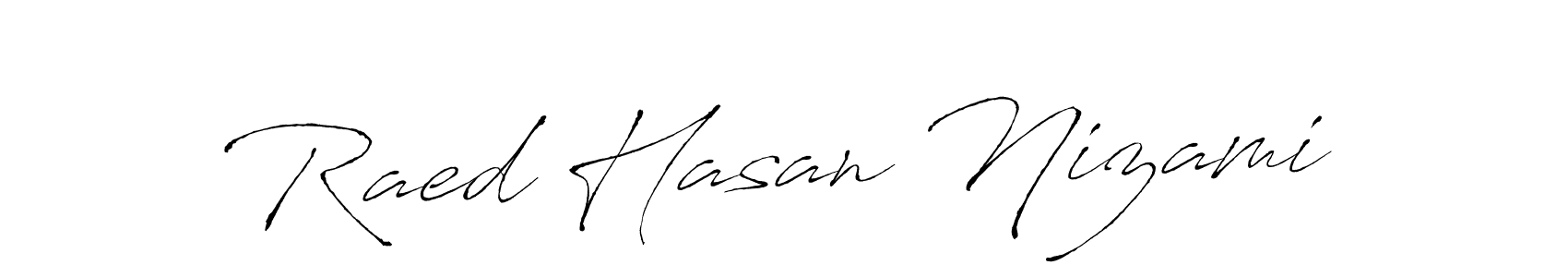 Antro_Vectra is a professional signature style that is perfect for those who want to add a touch of class to their signature. It is also a great choice for those who want to make their signature more unique. Get Raed Hasan Nizami name to fancy signature for free. Raed Hasan Nizami signature style 6 images and pictures png