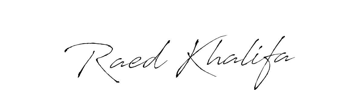 Make a beautiful signature design for name Raed Khalifa. With this signature (Antro_Vectra) style, you can create a handwritten signature for free. Raed Khalifa signature style 6 images and pictures png