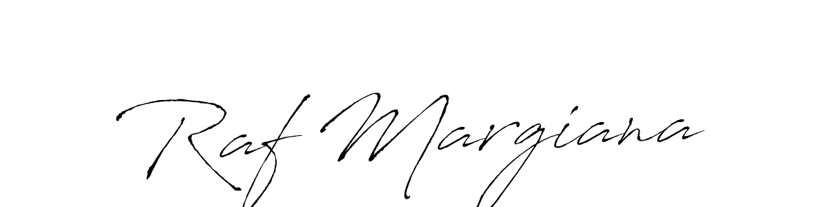 Design your own signature with our free online signature maker. With this signature software, you can create a handwritten (Antro_Vectra) signature for name Raf Margiana. Raf Margiana signature style 6 images and pictures png