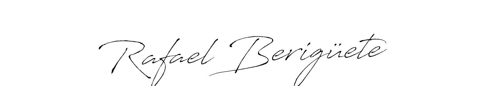 Create a beautiful signature design for name Rafael Berigüete. With this signature (Antro_Vectra) fonts, you can make a handwritten signature for free. Rafael Berigüete signature style 6 images and pictures png