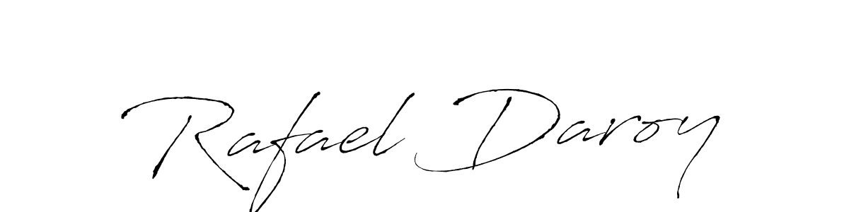 How to make Rafael Daroy name signature. Use Antro_Vectra style for creating short signs online. This is the latest handwritten sign. Rafael Daroy signature style 6 images and pictures png