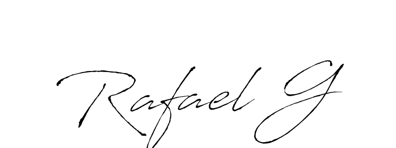 Rafael G stylish signature style. Best Handwritten Sign (Antro_Vectra) for my name. Handwritten Signature Collection Ideas for my name Rafael G. Rafael G signature style 6 images and pictures png