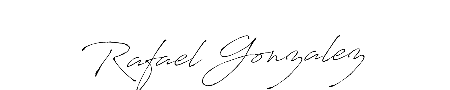 Rafael Gonzalez stylish signature style. Best Handwritten Sign (Antro_Vectra) for my name. Handwritten Signature Collection Ideas for my name Rafael Gonzalez. Rafael Gonzalez signature style 6 images and pictures png