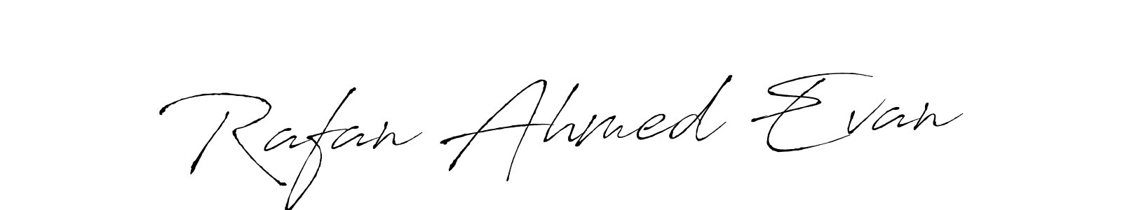 Design your own signature with our free online signature maker. With this signature software, you can create a handwritten (Antro_Vectra) signature for name Rafan Ahmed Evan. Rafan Ahmed Evan signature style 6 images and pictures png