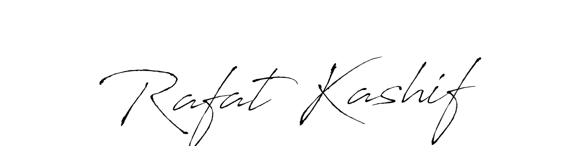 How to make Rafat Kashif name signature. Use Antro_Vectra style for creating short signs online. This is the latest handwritten sign. Rafat Kashif signature style 6 images and pictures png