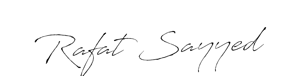 Rafat Sayyed stylish signature style. Best Handwritten Sign (Antro_Vectra) for my name. Handwritten Signature Collection Ideas for my name Rafat Sayyed. Rafat Sayyed signature style 6 images and pictures png