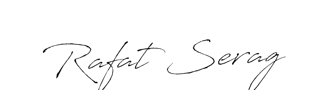 Use a signature maker to create a handwritten signature online. With this signature software, you can design (Antro_Vectra) your own signature for name Rafat Serag. Rafat Serag signature style 6 images and pictures png