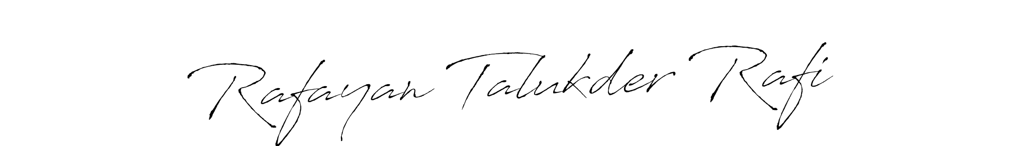 Make a beautiful signature design for name Rafayan Talukder Rafi. With this signature (Antro_Vectra) style, you can create a handwritten signature for free. Rafayan Talukder Rafi signature style 6 images and pictures png