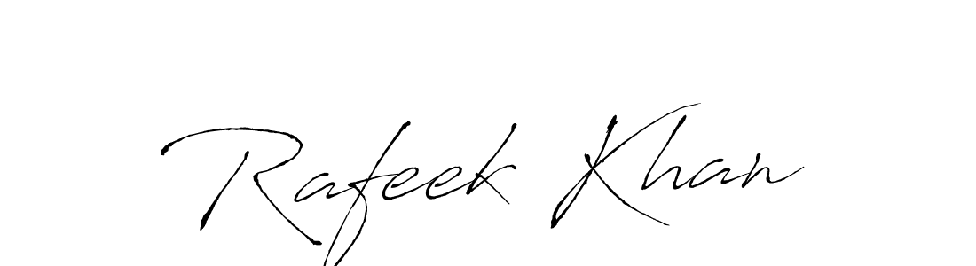 Rafeek Khan stylish signature style. Best Handwritten Sign (Antro_Vectra) for my name. Handwritten Signature Collection Ideas for my name Rafeek Khan. Rafeek Khan signature style 6 images and pictures png