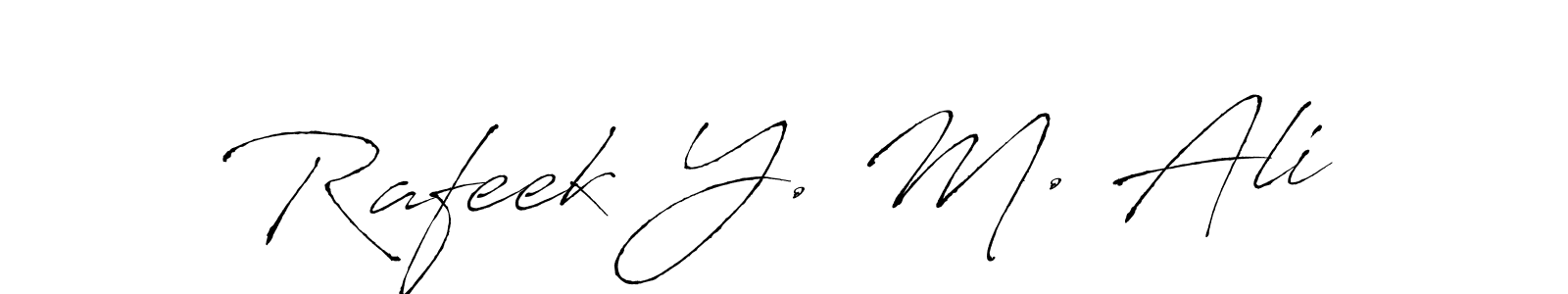 Once you've used our free online signature maker to create your best signature Antro_Vectra style, it's time to enjoy all of the benefits that Rafeek Y. M. Ali name signing documents. Rafeek Y. M. Ali signature style 6 images and pictures png