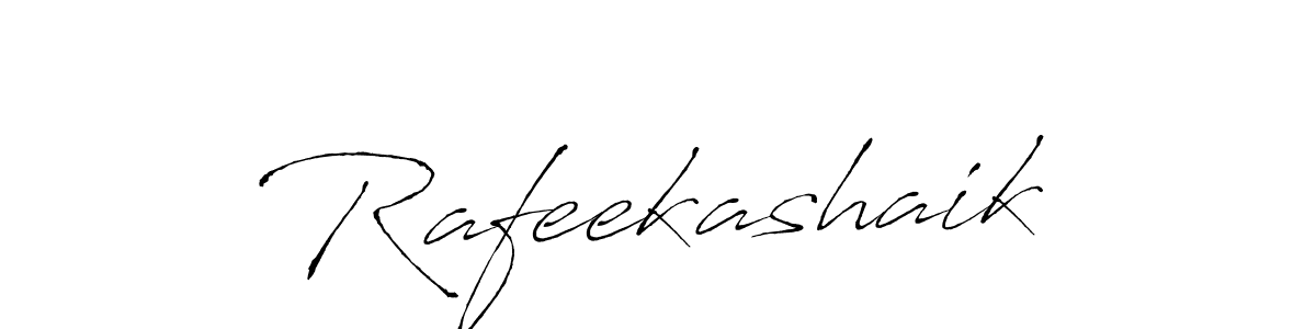 Also we have Rafeekashaik name is the best signature style. Create professional handwritten signature collection using Antro_Vectra autograph style. Rafeekashaik signature style 6 images and pictures png
