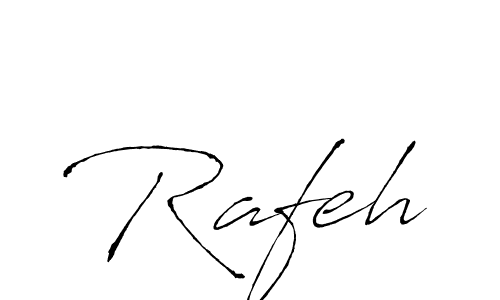 Design your own signature with our free online signature maker. With this signature software, you can create a handwritten (Antro_Vectra) signature for name Rafeh. Rafeh signature style 6 images and pictures png