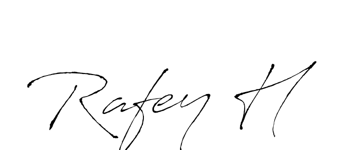 Make a beautiful signature design for name Rafey H. With this signature (Antro_Vectra) style, you can create a handwritten signature for free. Rafey H signature style 6 images and pictures png