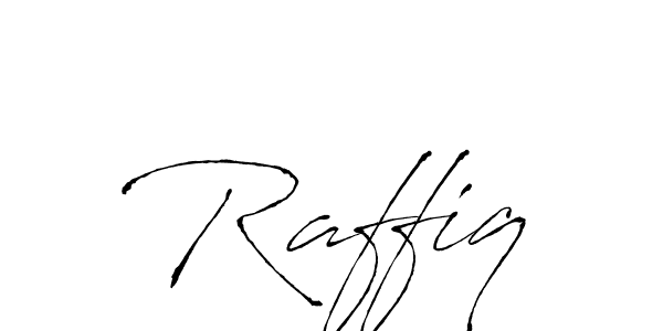 Use a signature maker to create a handwritten signature online. With this signature software, you can design (Antro_Vectra) your own signature for name Raffiq. Raffiq signature style 6 images and pictures png