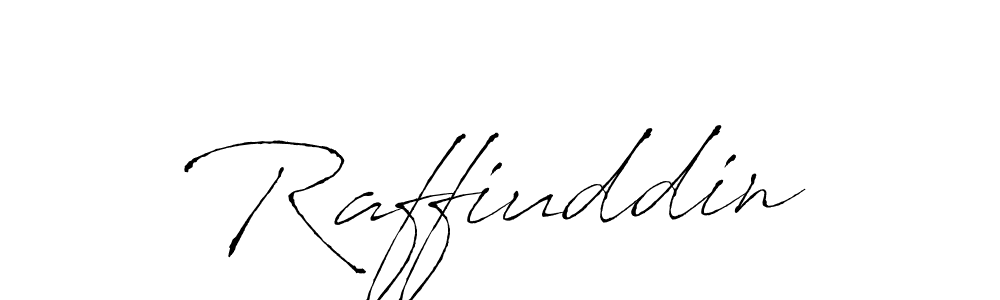 Raffiuddin stylish signature style. Best Handwritten Sign (Antro_Vectra) for my name. Handwritten Signature Collection Ideas for my name Raffiuddin. Raffiuddin signature style 6 images and pictures png