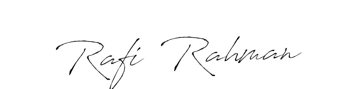 The best way (Antro_Vectra) to make a short signature is to pick only two or three words in your name. The name Rafi  Rahman include a total of six letters. For converting this name. Rafi  Rahman signature style 6 images and pictures png