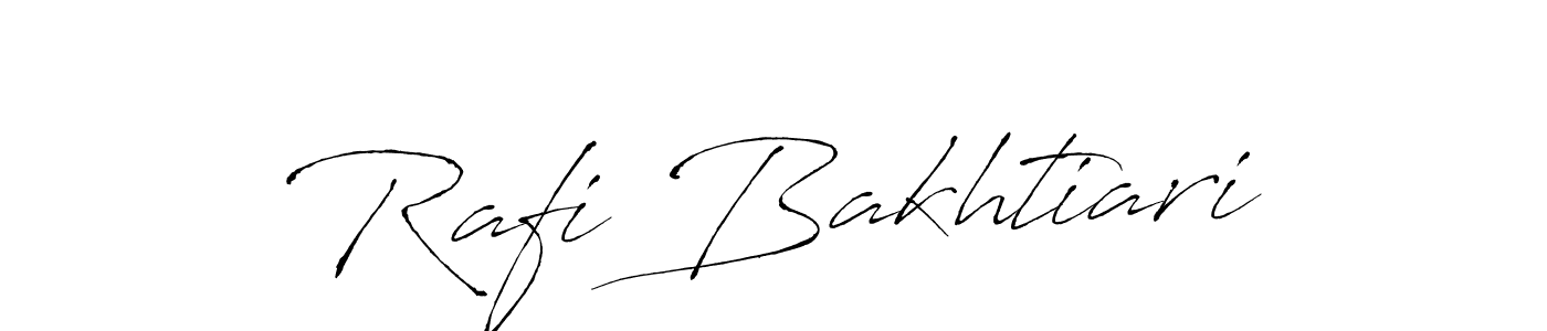 Make a beautiful signature design for name Rafi Bakhtiari. With this signature (Antro_Vectra) style, you can create a handwritten signature for free. Rafi Bakhtiari signature style 6 images and pictures png