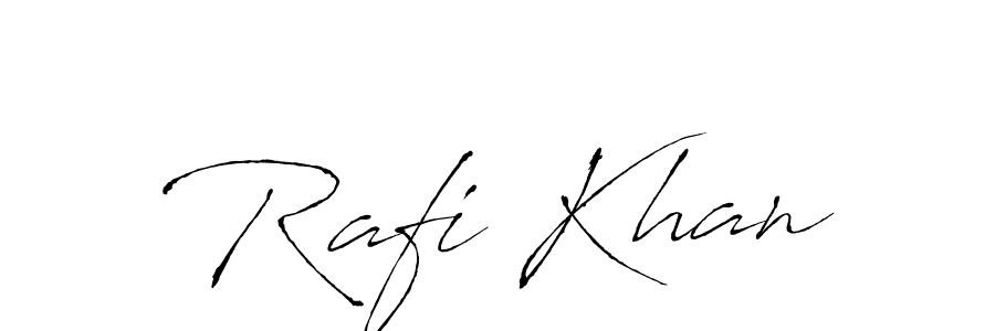 Create a beautiful signature design for name Rafi Khan. With this signature (Antro_Vectra) fonts, you can make a handwritten signature for free. Rafi Khan signature style 6 images and pictures png
