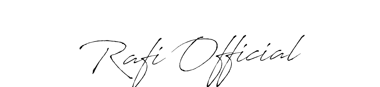 Also we have Rafi Official name is the best signature style. Create professional handwritten signature collection using Antro_Vectra autograph style. Rafi Official signature style 6 images and pictures png