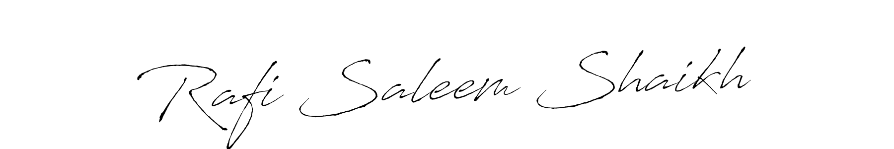 Rafi Saleem Shaikh stylish signature style. Best Handwritten Sign (Antro_Vectra) for my name. Handwritten Signature Collection Ideas for my name Rafi Saleem Shaikh. Rafi Saleem Shaikh signature style 6 images and pictures png