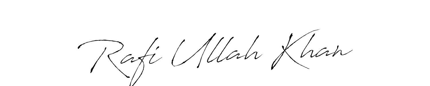 Also we have Rafi Ullah Khan name is the best signature style. Create professional handwritten signature collection using Antro_Vectra autograph style. Rafi Ullah Khan signature style 6 images and pictures png