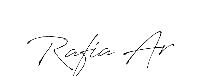 Make a beautiful signature design for name Rafia Ar. With this signature (Antro_Vectra) style, you can create a handwritten signature for free. Rafia Ar signature style 6 images and pictures png