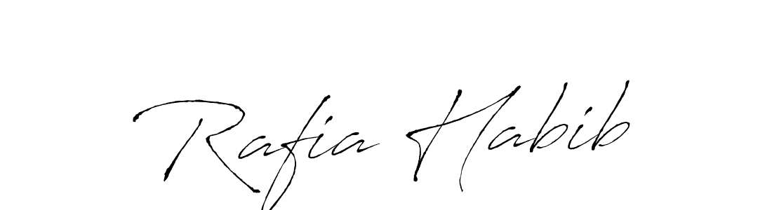 Create a beautiful signature design for name Rafia Habib. With this signature (Antro_Vectra) fonts, you can make a handwritten signature for free. Rafia Habib signature style 6 images and pictures png