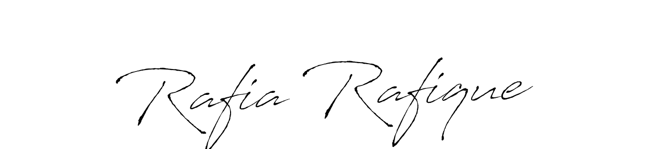 How to make Rafia Rafique name signature. Use Antro_Vectra style for creating short signs online. This is the latest handwritten sign. Rafia Rafique signature style 6 images and pictures png