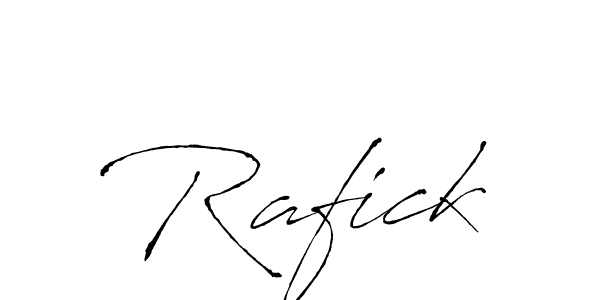 Create a beautiful signature design for name Rafick. With this signature (Antro_Vectra) fonts, you can make a handwritten signature for free. Rafick signature style 6 images and pictures png
