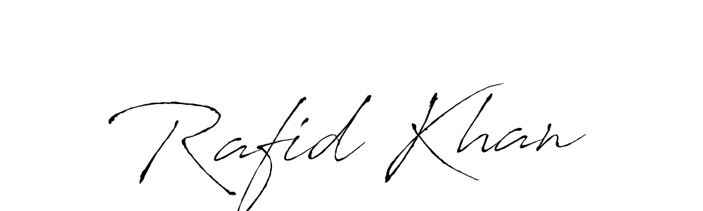 How to make Rafid Khan name signature. Use Antro_Vectra style for creating short signs online. This is the latest handwritten sign. Rafid Khan signature style 6 images and pictures png