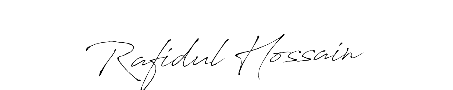 How to make Rafidul Hossain name signature. Use Antro_Vectra style for creating short signs online. This is the latest handwritten sign. Rafidul Hossain signature style 6 images and pictures png