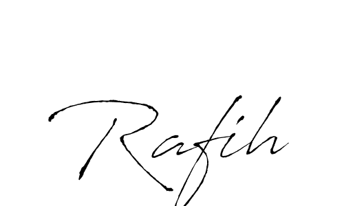 How to make Rafih name signature. Use Antro_Vectra style for creating short signs online. This is the latest handwritten sign. Rafih signature style 6 images and pictures png