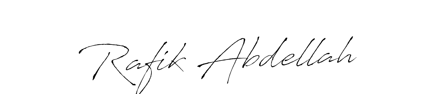 How to make Rafik Abdellah signature? Antro_Vectra is a professional autograph style. Create handwritten signature for Rafik Abdellah name. Rafik Abdellah signature style 6 images and pictures png