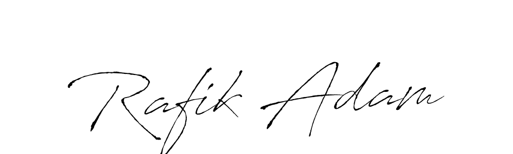 You should practise on your own different ways (Antro_Vectra) to write your name (Rafik Adam) in signature. don't let someone else do it for you. Rafik Adam signature style 6 images and pictures png
