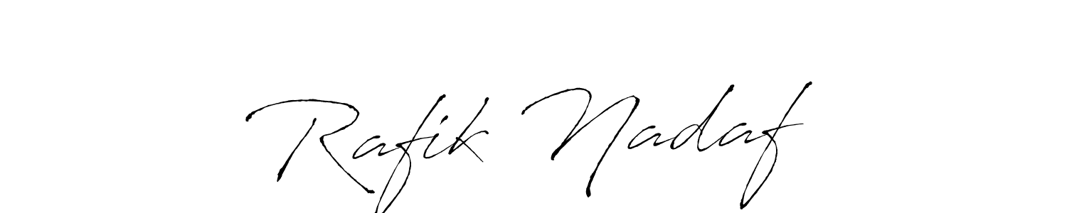 This is the best signature style for the Rafik Nadaf ✅ name. Also you like these signature font (Antro_Vectra). Mix name signature. Rafik Nadaf ✅ signature style 6 images and pictures png