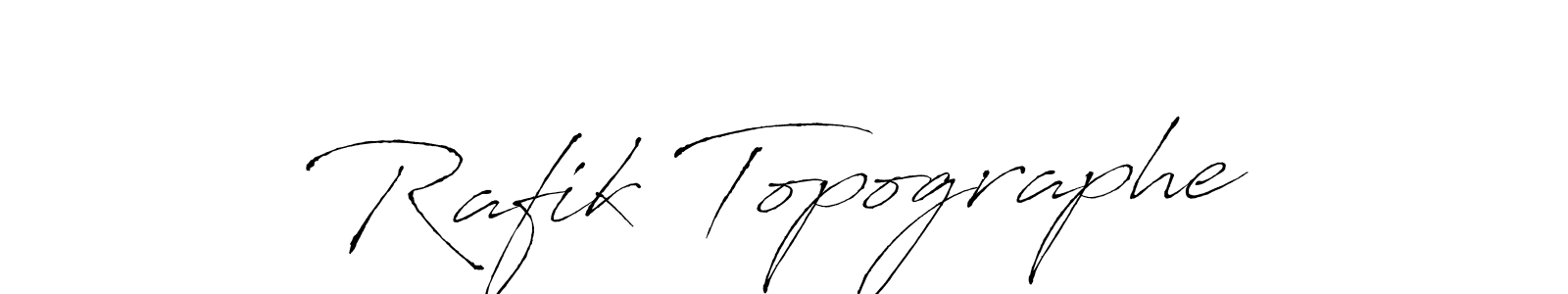 if you are searching for the best signature style for your name Rafik Topographe. so please give up your signature search. here we have designed multiple signature styles  using Antro_Vectra. Rafik Topographe signature style 6 images and pictures png